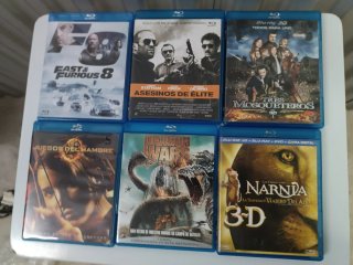 Lote 6 Film Blu-ray e Blu-ray 3D