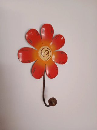 3 Percheros Decorativos Corazón y Flor