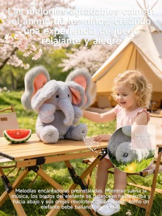 Elefante Peluche Interactivo Baila