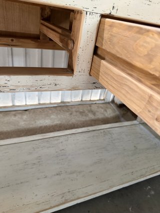 Consola madera maciza envejecida