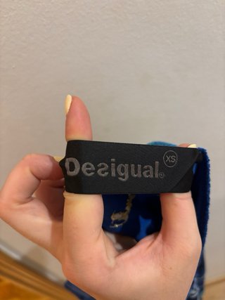 Falda azul Desigual