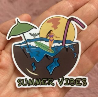 3 Pegatinas de Surf