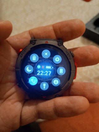 Reloj Smartwatch Inteligente Negro y Rojo