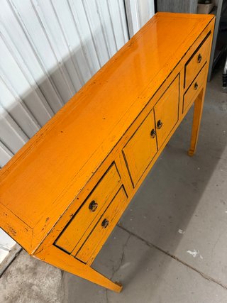 Consola de madera maciza lacada NUEVA