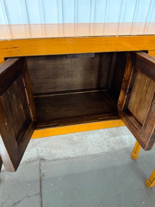Consola de madera maciza lacada NUEVA