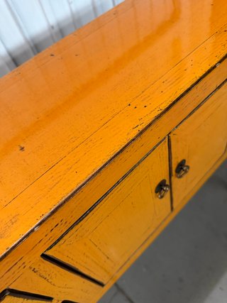 Consola de madera maciza lacada NUEVA