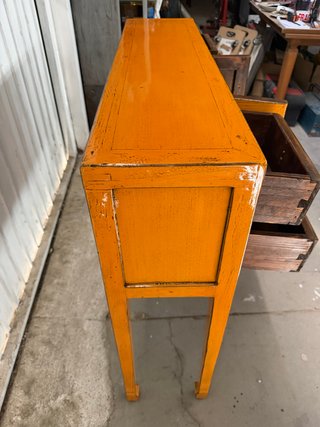 Consola de madera maciza lacada NUEVA