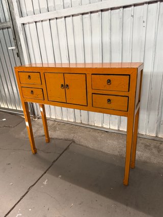 Consola de madera maciza lacada NUEVA