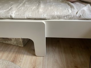 Cama extensible IKEA BUSUNGE blanca + Colchón