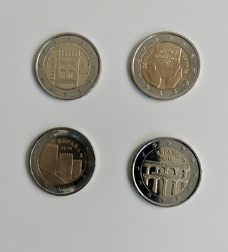Lote 4 monedas 2€ España