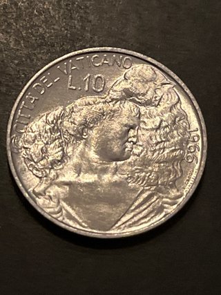 Vaticano 1966 10 liras