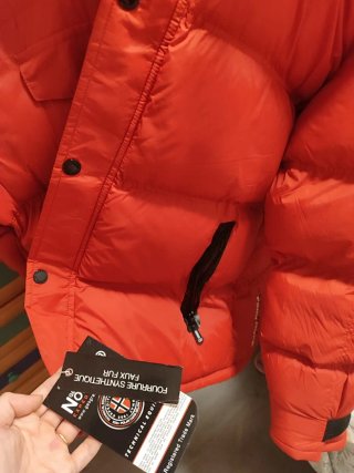 Anorak rojo acolchado