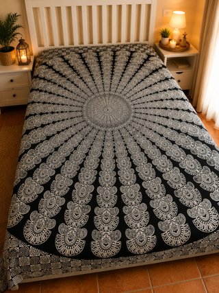 Colcha Manta Mandala 210x240
