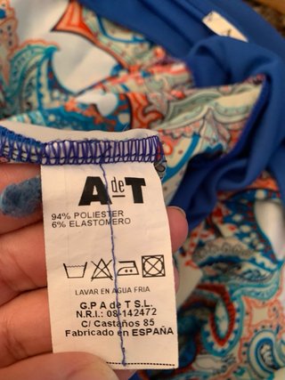 Vestido estampado manga tres cuartos