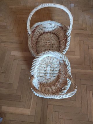 Cestas grandes de mimbre (2 unidades)