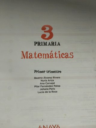 Matemáticas 3° Anaya