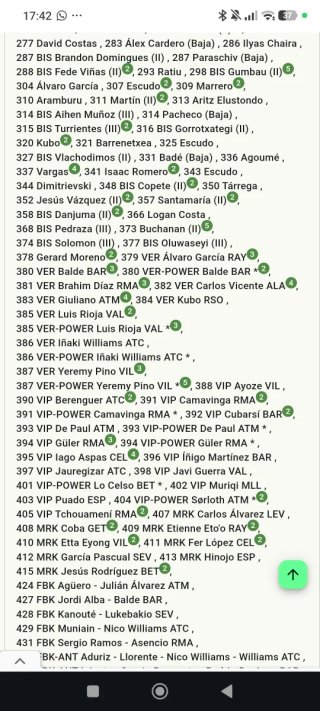 Vendo faltas Megacracks 25/26