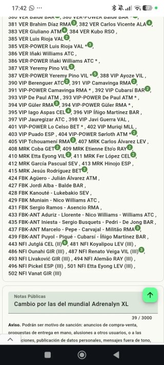 Vendo faltas Megacracks 25/26