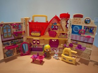 Conjunto Pin y Pon: Helicóptero, Casa y Furgoneta
