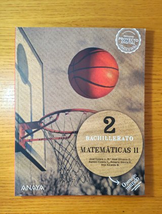 Matemáticas II - ANAYA - 2o Bachillerato