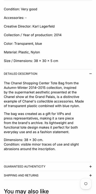 Bolso Tote Chanel Shopping Center AW14