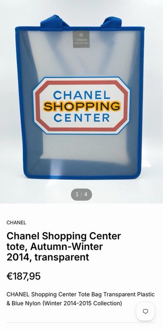 Bolso Tote Chanel Shopping Center AW14