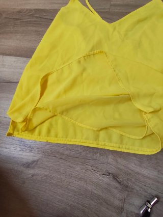 Blusa Amarilla Tirantes Cruzados