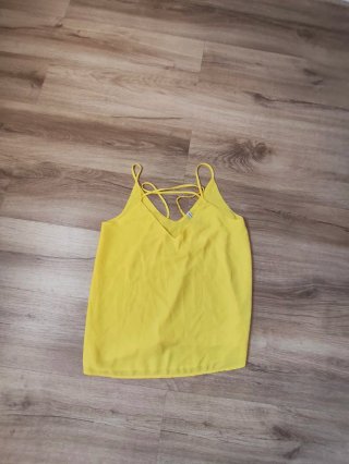 Blusa Amarilla Tirantes Cruzados