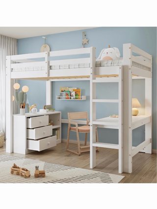 Cama infantil litera blanca