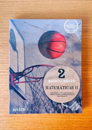 Matemáticas II - ANAYA - 2o Bachillerato - Libro