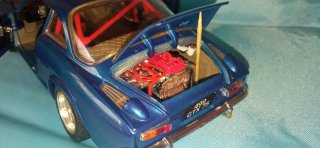Maqueta Renault Alpine A110 Azul