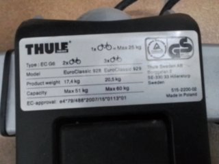 Portabicicletas Thule Bola 3/4 Bicis