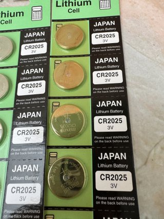 Pilas Maxell CR2025 3V - Made in Japan (5 unidades