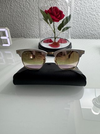 Gafas Ray-Ban Clubmaster Rosa y Plateadas