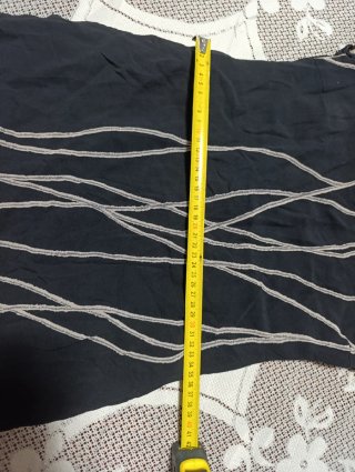 Vestito donna nero con righe