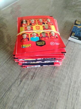 Lote cromos y sobres fútbol Panini