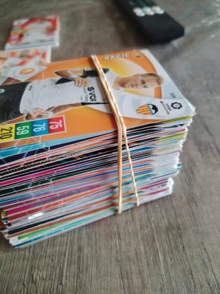 Lote cromos y sobres fútbol Panini