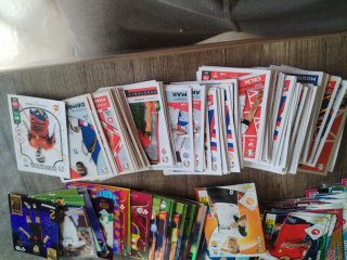 Lote cromos y sobres fútbol Panini