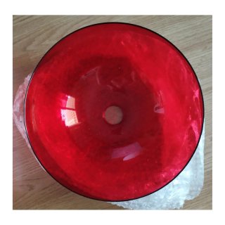 Lámpara colgante roja de metacrilato