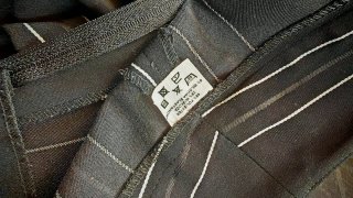 Pantaloni a righe neri donna taglia XL