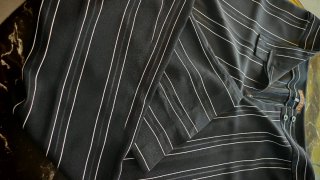 Pantaloni a righe neri donna taglia XL