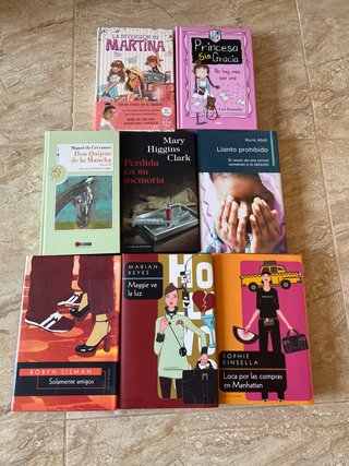Lote 8 libros variados:Clásicos, Novela, Infantil