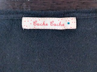 Bolero Cache Cache manga larga negro