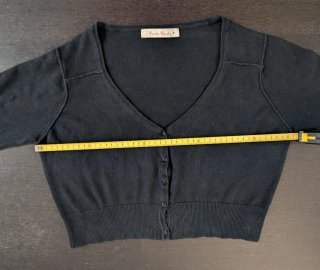 Bolero Cache Cache manga larga negro