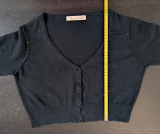 Bolero Cache Cache manga larga negro