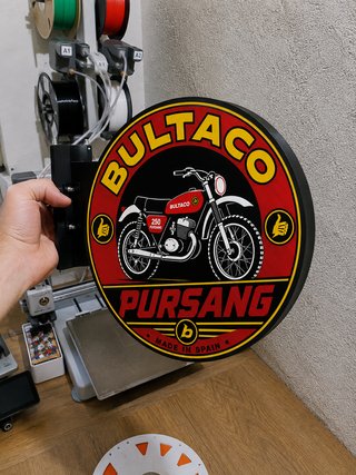 Cartel Luminoso Bultaco Pursang 250