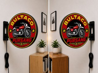 Cartel Luminoso Bultaco Pursang 250