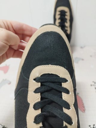 Zapatillas Lefties Talla 40 Negro y Beige