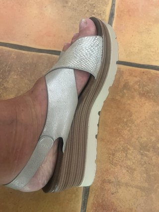 Sandalias XTI Talla 40/Plateadas