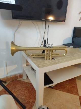 Trompeta Si bemol dorada